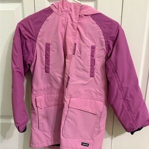 Lands' End Kids Pink and Purple Raincoat